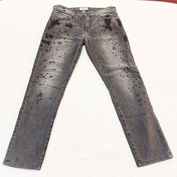 Current Elliott The Fling Black Tinder Straight Leg Denim Size 27 - Picture 5 of 9